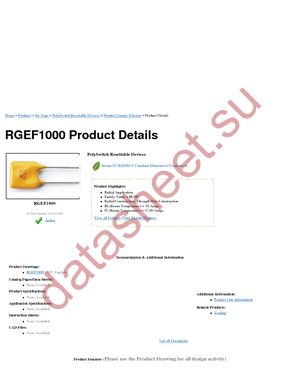 RGEF1000 datasheet  